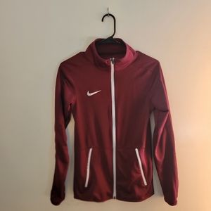 Nike Dri Fit Women's Red Burgundy Tracksuit Jacket  XXS